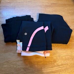 3 Pair Of Very Flawed Lululemon Size 6
